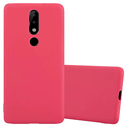 Cadorabo Coque Nokia 5.1 PLUS / X5 Etui en Rouge