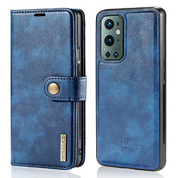 Dg.Ming Etui en PU + TPU Détachable 2-en-1 bleu pour votre OnePlus 9 Pro