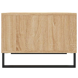 Maison Chic Table basse,Table Console Table d'appoint, Table pour salon Chêne sonoma 60x50x36,5 cm Bois d'ingénierie -MN10952 pas cher