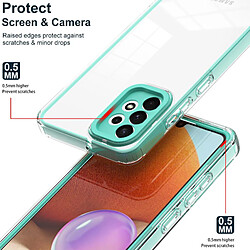 PHONECARE Kit Coque 360 Airbag Anti-Drop Caméra Protection + Support Magnétique Renforcé de Voiture + 5D Full Cover pour Samsung Galaxy A04s - Transparent