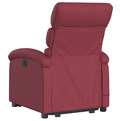 Acheter Maison Chic Fauteuil Relax pour salon, Fauteuil inclinable de massage Rouge bordeaux Tissu -GKD75173