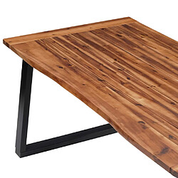 Avis vidaXL Table à manger Bois d'acacia massif 180x90 cm