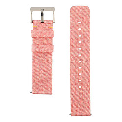 Avis Wewoo Bracelet pour montre connectée Dragonne en toile mode simple Fitbit Versa / 2 Coral