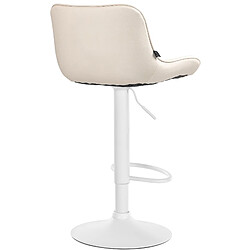 Acheter Non Lot de 2 tabourets de bar Vonore simili cuir blanc