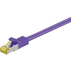 Avis Disney RJ45 patch cord S/FTP (PiMF), w. CAT 7 raw cable 5m Purple 4x2xAWG 26, CU