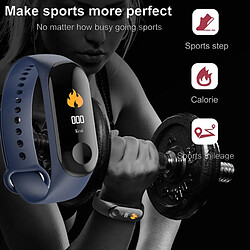 Acheter Universal Bracelet de sport, traceur de fitness, alerte de message, bracelet intelligent, écran couleur, bande intelligente pour hommes et femmes | montre intelligente (rouge)