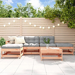 vidaXL Salon de jardin 6 pcs bois massif douglas