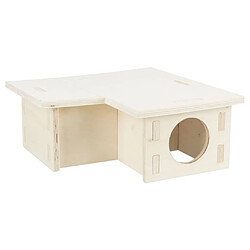 TRIXIE Maison pour rongeurs à 3 chambres 25x10x25 cm Bois