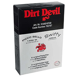 Dirt Devil Sacs aspirateur m1440-m1446/m1550-m1556