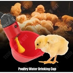 Tech Discount TD® 10pcs Volaille Buveur Eau Potable Tasse à Boire Poulet Poule Abreuvoir Automatique Canard Oiseau Nourrisseur d'eau