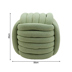 Avis Mobili Rebecca Pouf Rebecca Mobili Tawa 45x50x50 Tissu Polyester MDF Vert Moderne