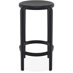 Avis Alterego Tabouret de jardin mi-hauteur 'PEYA MINI' noir en matière plastique