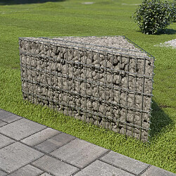 Maison Chic Jardinière,Lit surélevé - Bac à fleurs - pot de fleur à gabion Acier galvanisé 75x75x50 cm -GKD75272