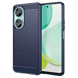 Htdmobiles Coque pour Huawei Nova 11i - housse etui silicone gel carbone + verre trempe - BLEU FONCE