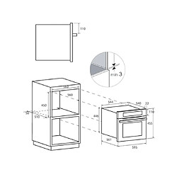 Rosieres Micro ondes Combiné Encastrable RMC34NSM0, Sublime, combiné , 34 litres, Niche 45 pas cher