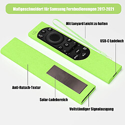 SANAG Cover Per Telecomando A Celle Solari Samsung 2021 2022 Bn59-01357 Bn59-01385 Bn59-01265A Smart Tv Custodia Protettiva In Silicone Antiscivolo Antiurto Per Telecomando Samsung(Verde Fosforescente