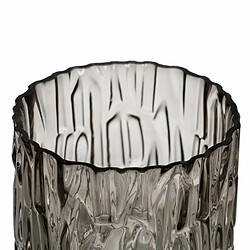 BigBuy Home Vase Gris Verre 12 x 12 x 12 cm