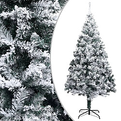 vidaXL Sapin de Noël artificiel LED boules flocons de neige Vert 300cm