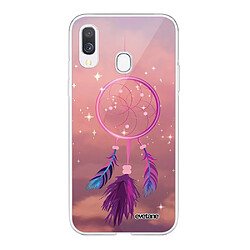 Coque Samsung Galaxy A20e 360 intégrale transparente Attrape rêve rose Ecriture Tendance Design Evetane.