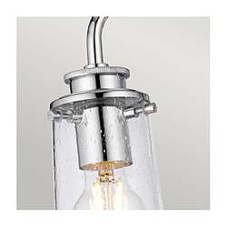 Avis Elstead Lighting Applique murale salle de bains Kichler Acier,verre grainé transparent Chrome