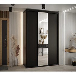 Abiks Meble Armoire à portes coulissantes Davos 3 235.2 x 160 x 45 3 portes coulissante (Noir/Noir/Noir)