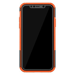 Avis Wewoo Coque Rigide Pour iPhone 11 Texture TPU + PC Case antichoc avec support Orange