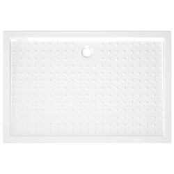 Acheter vidaXL Receveur de douche avec picots Blanc 80x120x4 cm ABS