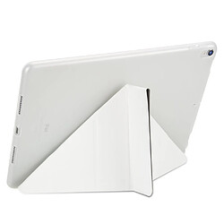 Acheter Etui en PU stand en origami blanc pour votre Apple iPad Air 10.5 (2019)/Pro 10.5 pouces (2017)