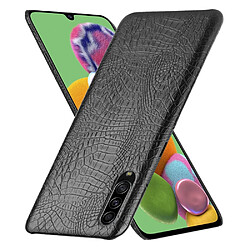 Wewoo Coque Rigide Pour Galaxy A90 5G antichoc Crocodile Texture PC + Etui PU Noir