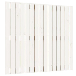 vidaXL Tête de lit murale Blanc 95,5x3x90 cm Bois massif de pin