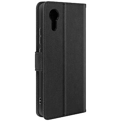 Avizar Étui pour Samsung Galaxy Xcover 7 Clapet Portefeuille et Support Vidéo Noir