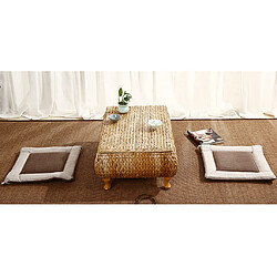 Avis lin tatami salle à manger chaise coussin siège coussin oreiller décor à la maison brun 45 cm