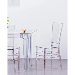 Nest Dream Pack de 4 chaises design transparentes - Ghost