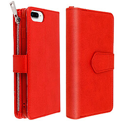 Avis Avizar Étui iPhone 6 Plus/6S Plus/7 Plus/8 Plus Portefeuille Coque Amovible - Rouge