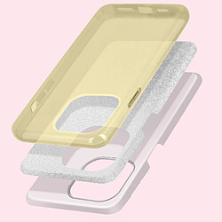 Avis Avizar Coque iPhone 14 Plus Paillette Amovible Silicone Semi-rigide Or