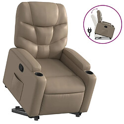 Maison Chic Fauteuil Relax pour salon, Fauteuil inclinable Cappuccino Similicuir -GKD69271