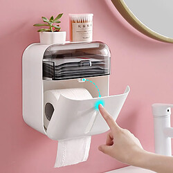 Avis Universal Porte-papier toilette Boîte à mouchoirs en plastique pour papier toilette Boîte de rangement murale Serviettes Organisateur étanche