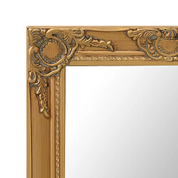 Avis vidaXL Miroir mural style baroque 50x80 cm Doré