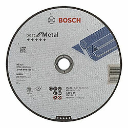 Bosch 2608603530 Disque à tronçonner à moyeu plat best for metal A 30 V BF 230 mm 2,5 mm