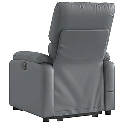 Acheter vidaXL Fauteuil inclinable de massage électrique gris similicuir