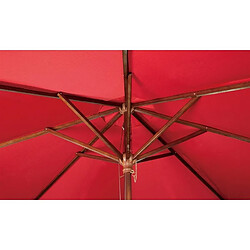 Avis Parasol de Terrasse Professionnel Rouge à Poulie de 2,5 m - Bolero