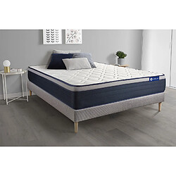 ACTISOM Ensemble matelas Mémoire de forme ACTIMEMO MAX 160x200 cm Maxi épaisseur 7zones de confort + sommier KIT gris