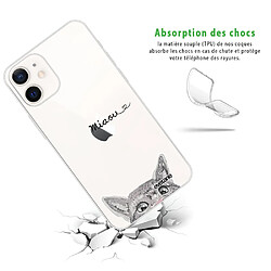 Avis Coque iPhone 12 mini souple transparente Chat Miaou Motif Ecriture Tendance Evetane