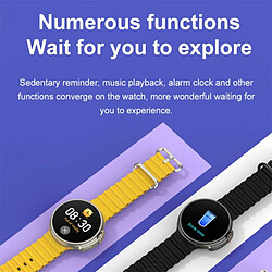 K9 Smart Watch 1.39 Pouce Écran Rond Appel Bluetooth Recharge Sans Fil Sports Fitness Smartwatch Noir