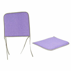 Gift Decor Coussin de chaise Lila 38 x 2,5 x 38 cm (4 Unités)