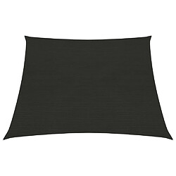 ComfortXL Voile D'ombrage 160 G/m² Noir 3/4x3 M Pehd