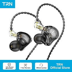 GUPBOO Écouteurs intra-auriculaires TRN TA (Knowles 1BA + 1DD) Casque Hi-Fi à technologie hybride avec basses pour casque de sport de course Casque MT1 TA1 TA2 VX PRO