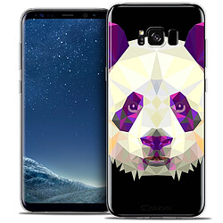 Caseink Coque Housse Etui Samsung Galaxy S8 (G950) [Crystal Gel HD Polygon Series Animal - Souple - Ultra Fin - Imprimé en France] Panda