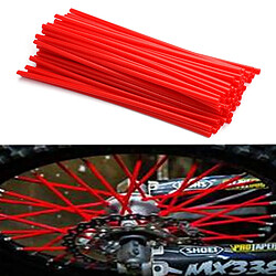 72 x Couvre Rayon Moto Dirt Bike Spokes Skins Set Protection Décor Roues Jantes