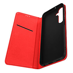 Avizar Housse pour Samsung Galaxy A15 5G Cuir Véritable Porte-carte Rouge